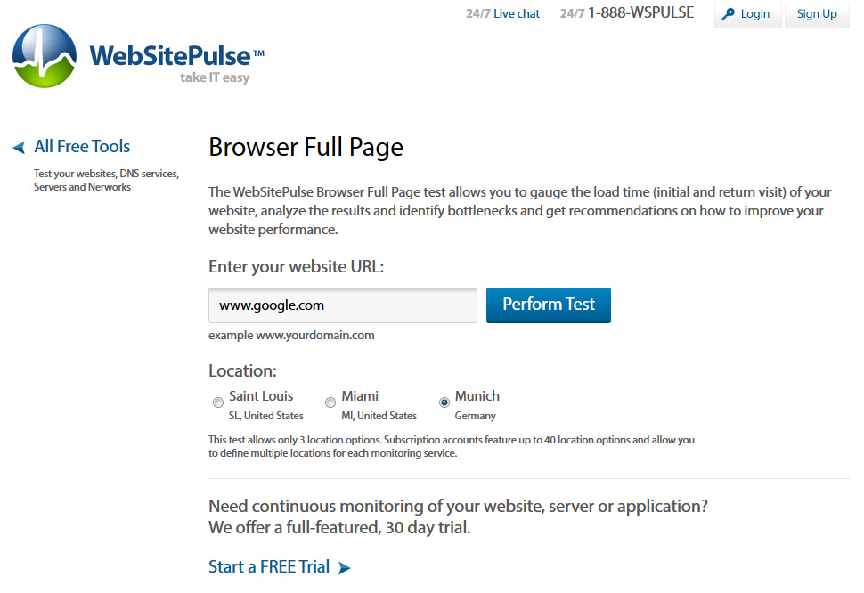 Browser Full Page Test Tool Now Available